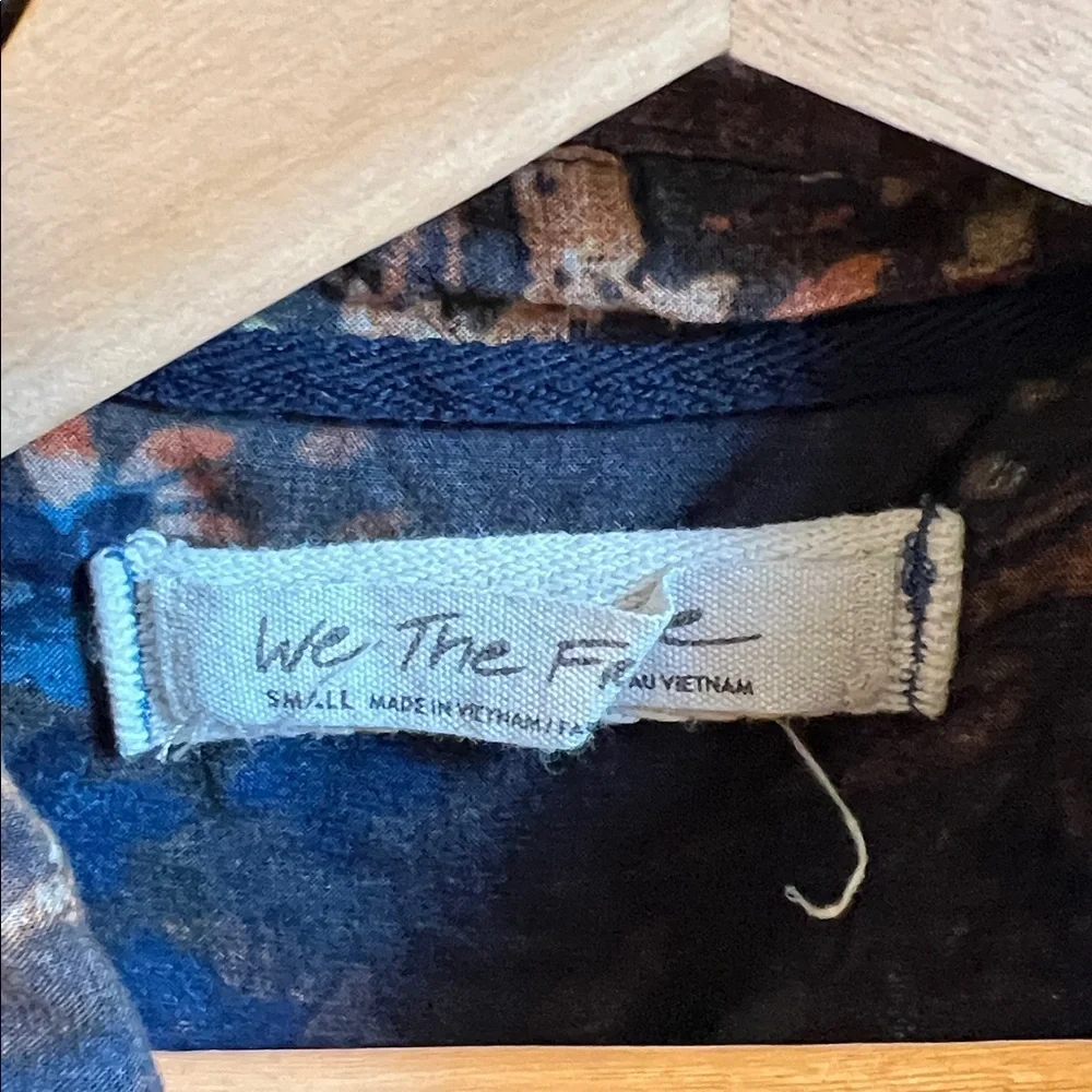 Free People We The Free Floral Button-Up Shirt